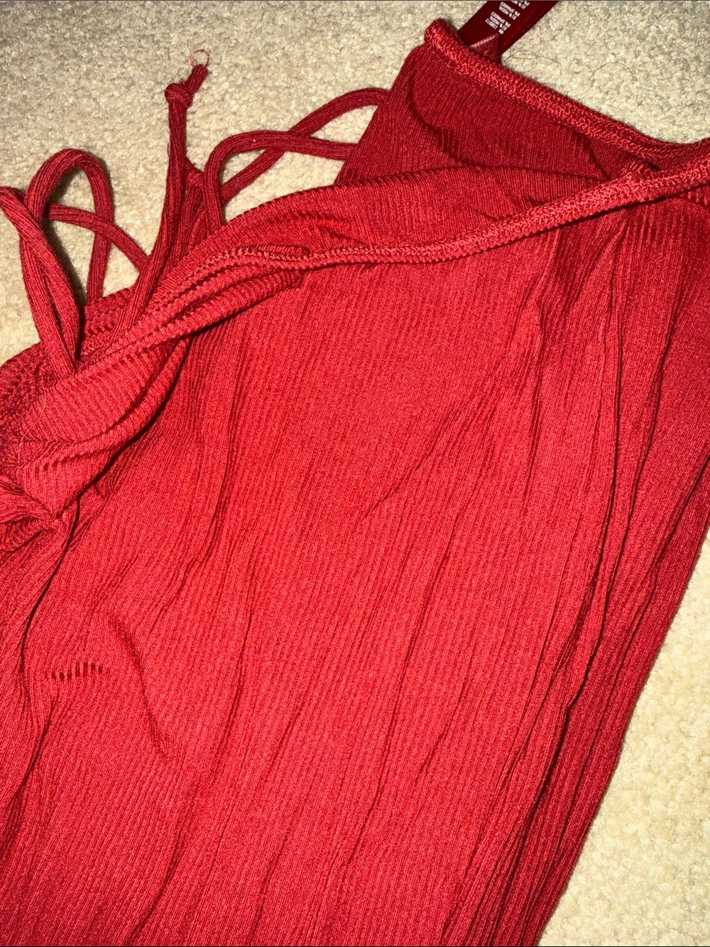 Skims EUC - ruched tie front - ribbed flare leggings. - Picture 3 of 3